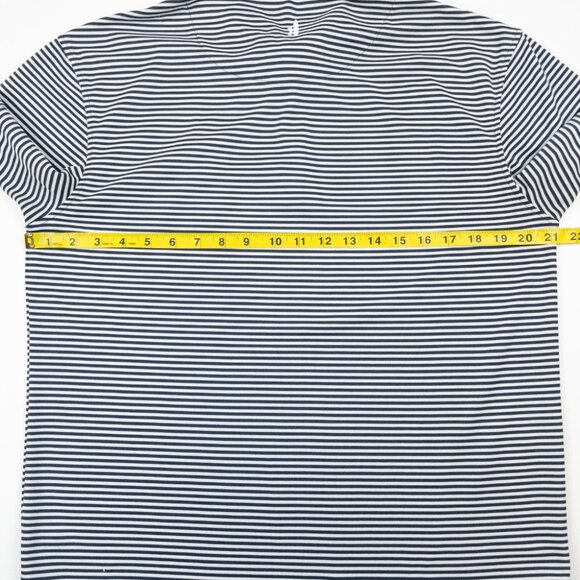 Johnnie-O Houston Astros Polo Shirt Men Medium Striped Prep-Formance Navy Stripe - Picture 11 of 13